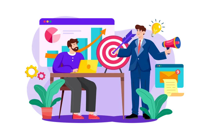 Directeur marketing  Illustration