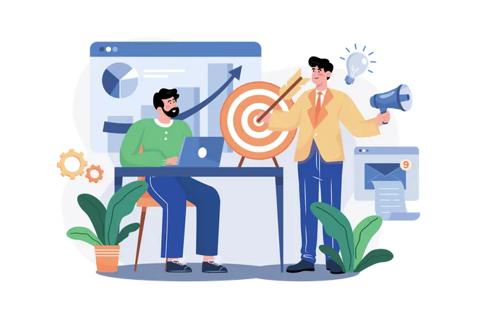 Directeur marketing  Illustration