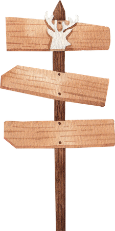 Direction Board  Illustration