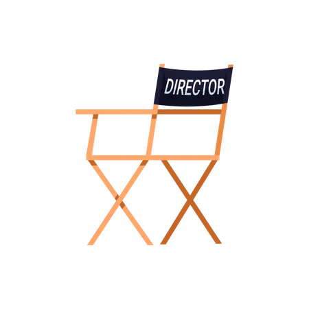 Director chair Illustration