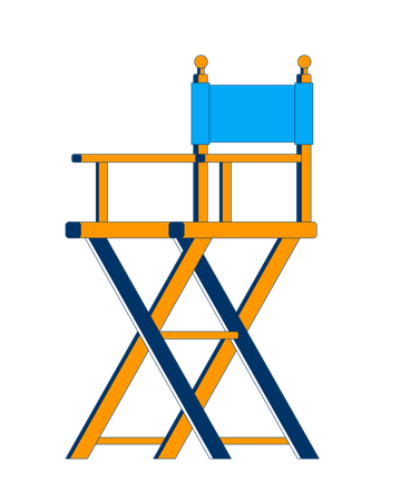 Director chair  Illustration