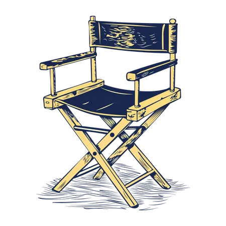 Director chair  Illustration