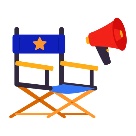 Director chair  Illustration