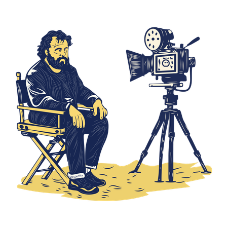 Director de cine  Ilustración