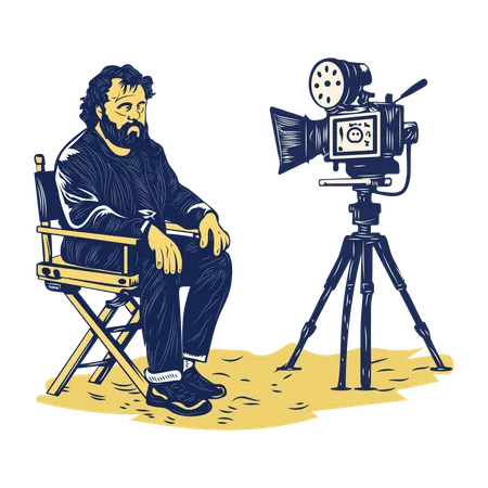 Director de cine  Ilustración