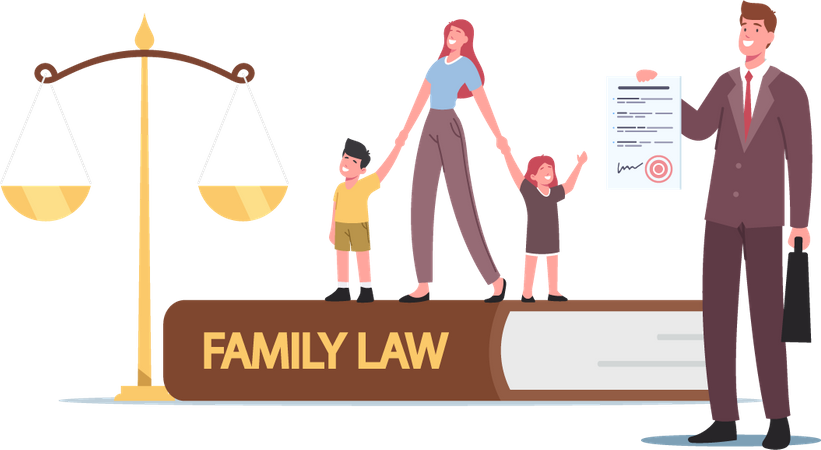 Direito da Família e Divórcio  Ilustração