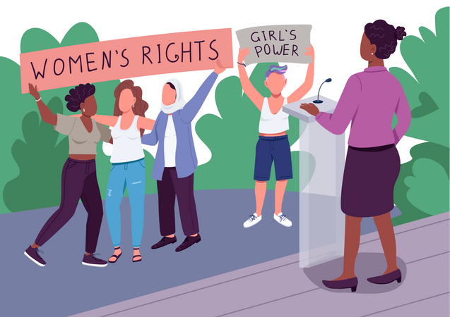 Direitos femininos  Ilustração