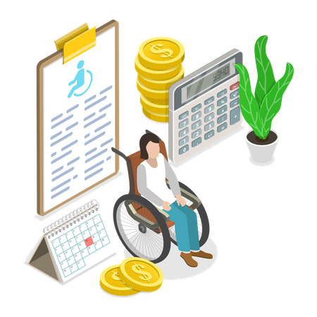 Disability Compensation  Illustration