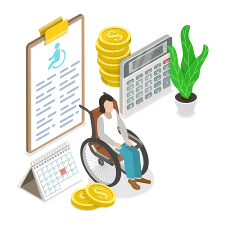 Disability Compensation  Illustration