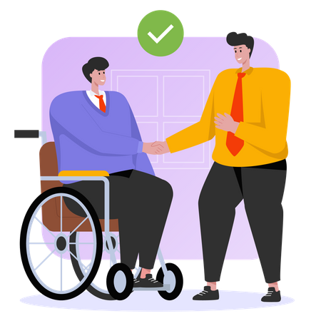 Disability Employment  Illustration