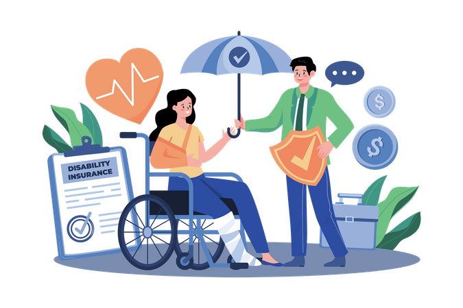 Disability Insurance  Illustration