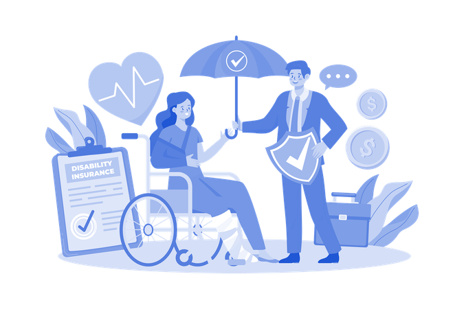 Disability Insurance  Illustration