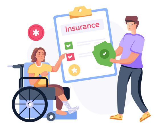 Disability Insurance  Illustration