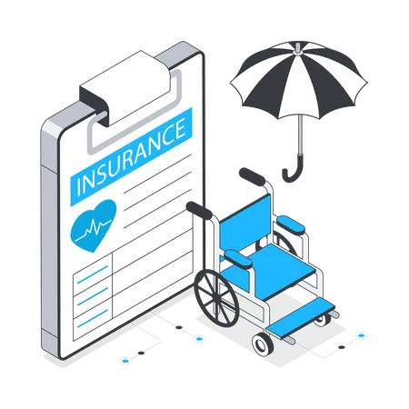 Disability Insurance  Illustration