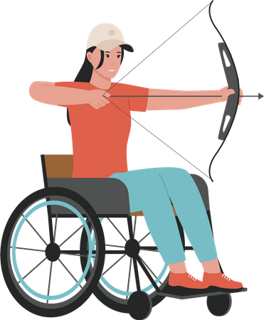 Disable female playing archery  Illustration