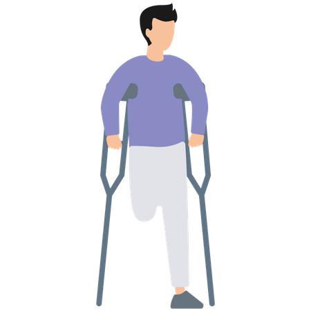 Disable man  Illustration