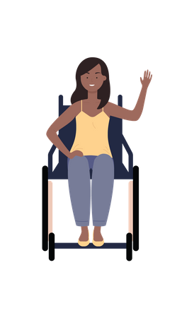 Disabled People  Illustration