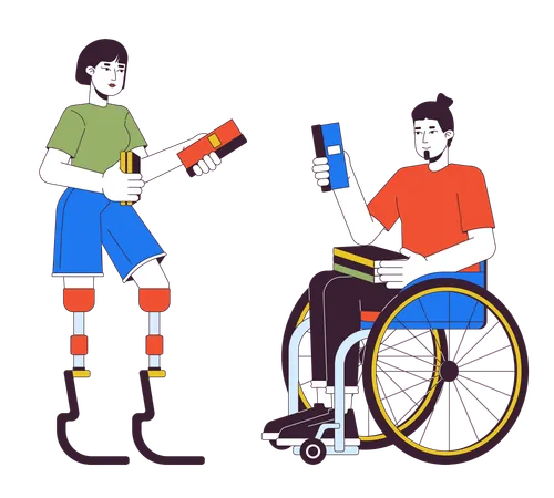 Disabled readers  Illustration