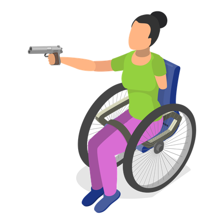 Disabled Sportsmen  Illustration