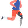 illustration for disabled sportswoman