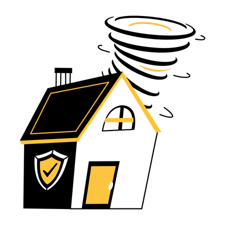 Disaster Insurance  Illustration
