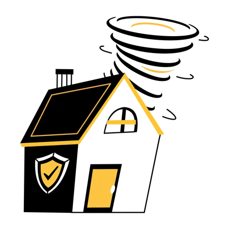 Disaster Insurance  Illustration