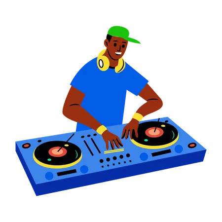 Disc Jockey  Illustration