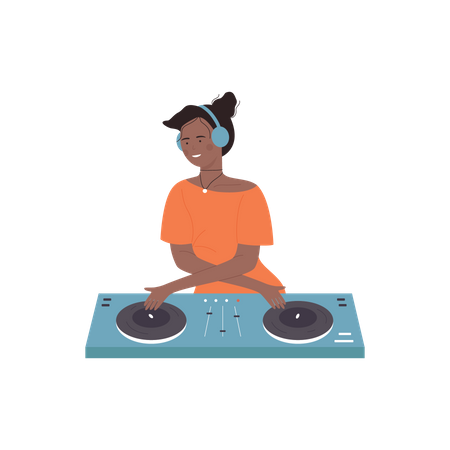 Disc Jockey  Illustration