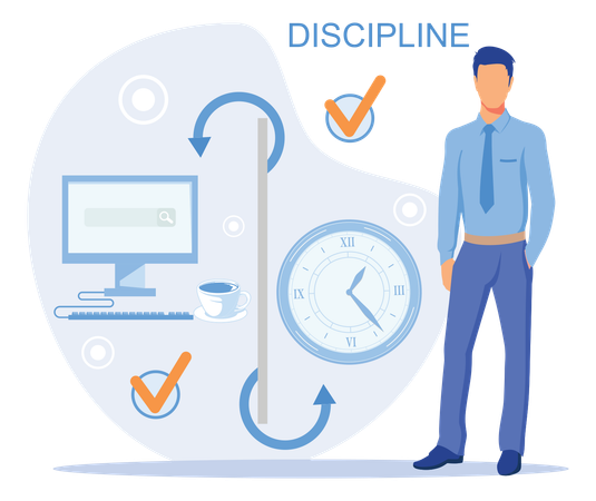 Disciplina no trabalho  Ilustração