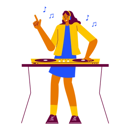 Discjockey  Illustration