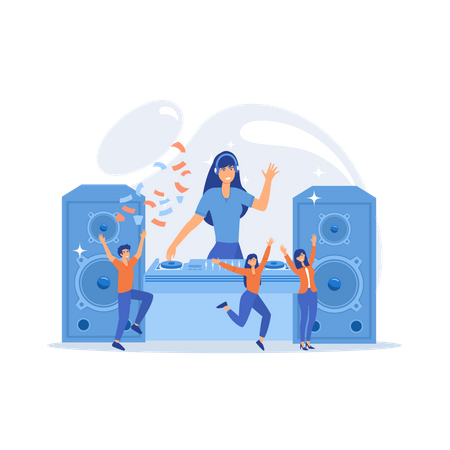 Disco party Illustration