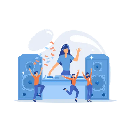 Disco party Illustration