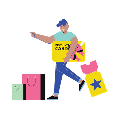 Discount Card  Illustration