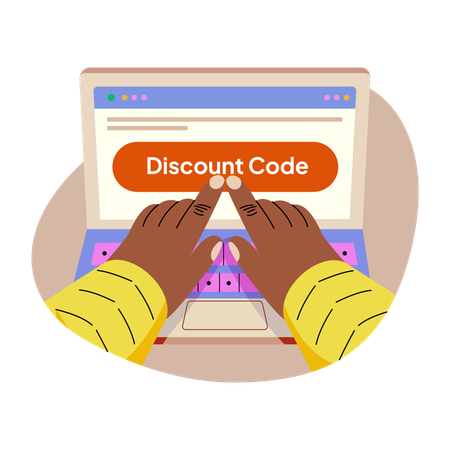 Discount Code  Illustration