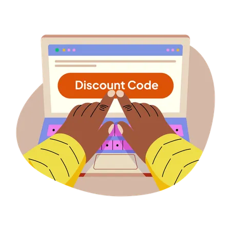 Discount Code  Illustration