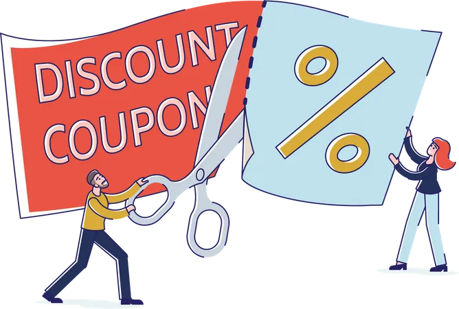 Discount coupon Illustration