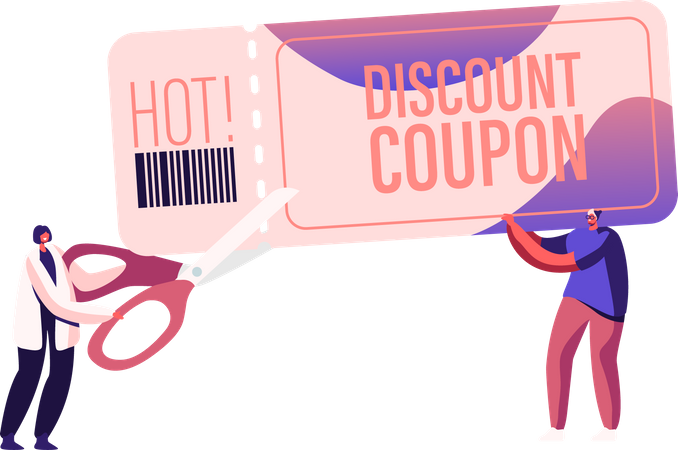 Discount coupon  Illustration