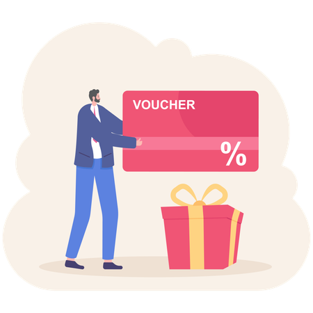 Discount gift voucher  Illustration