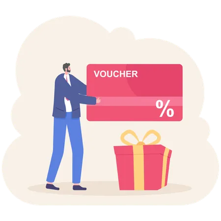 Discount gift voucher  Illustration