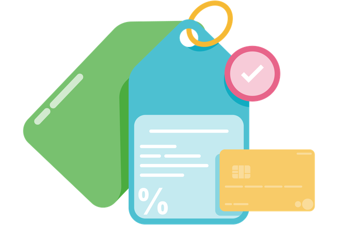 Discount label  Illustration