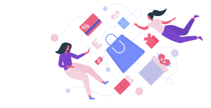 Discount Marketing  Illustration