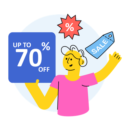 Discount Offer  Illustration