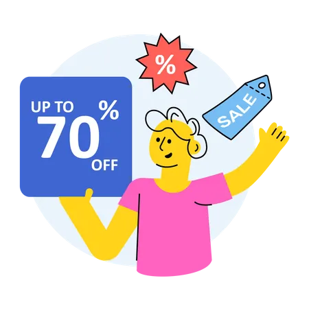 Discount Offer  Illustration