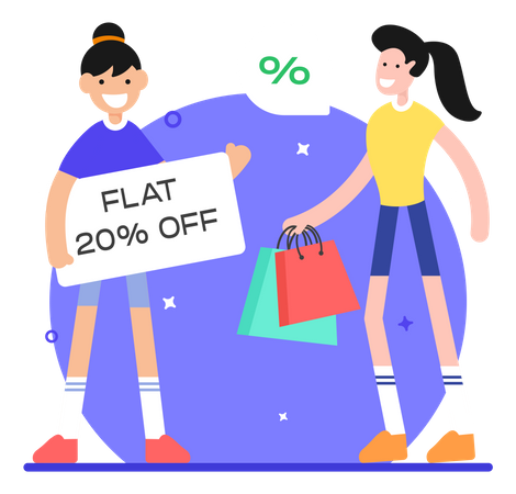 Discount Offer  Illustration