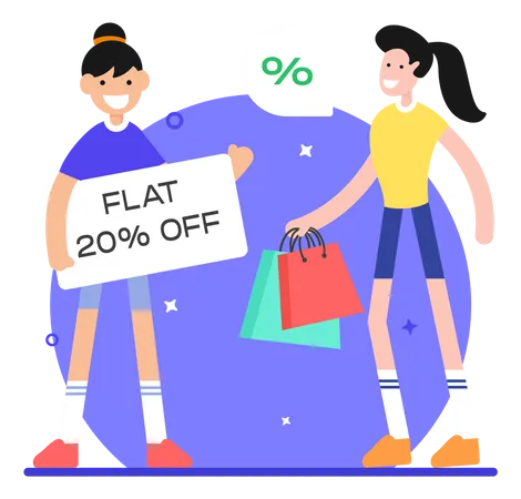 Discount Offer  Illustration