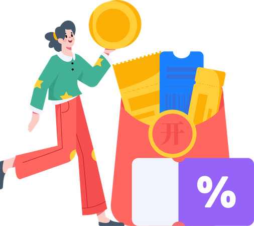 Discount Voucher  Illustration