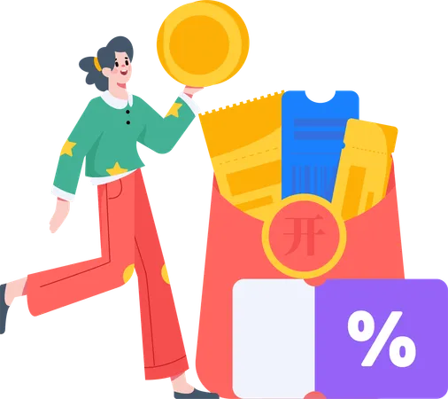 Discount Voucher  Illustration