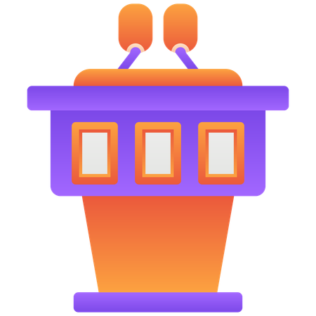 Podium de discours  Illustration