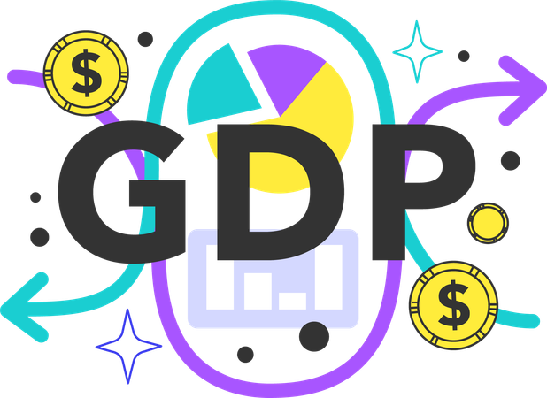 Discrepancy between the actual GDP and the potential one  Illustration