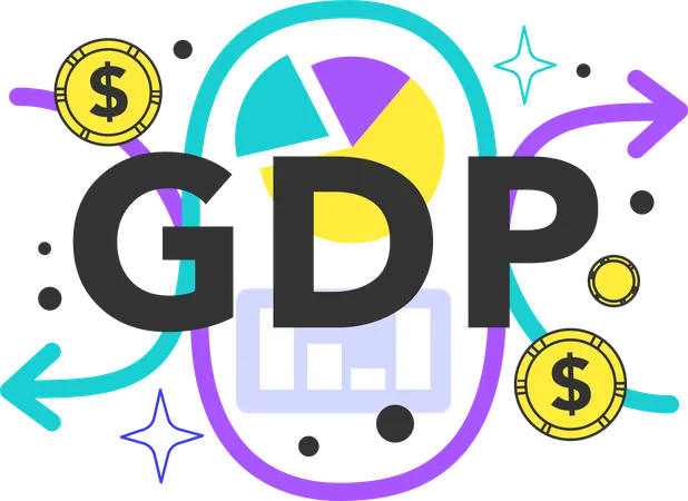 Discrepancy between the actual GDP and the potential one  Illustration